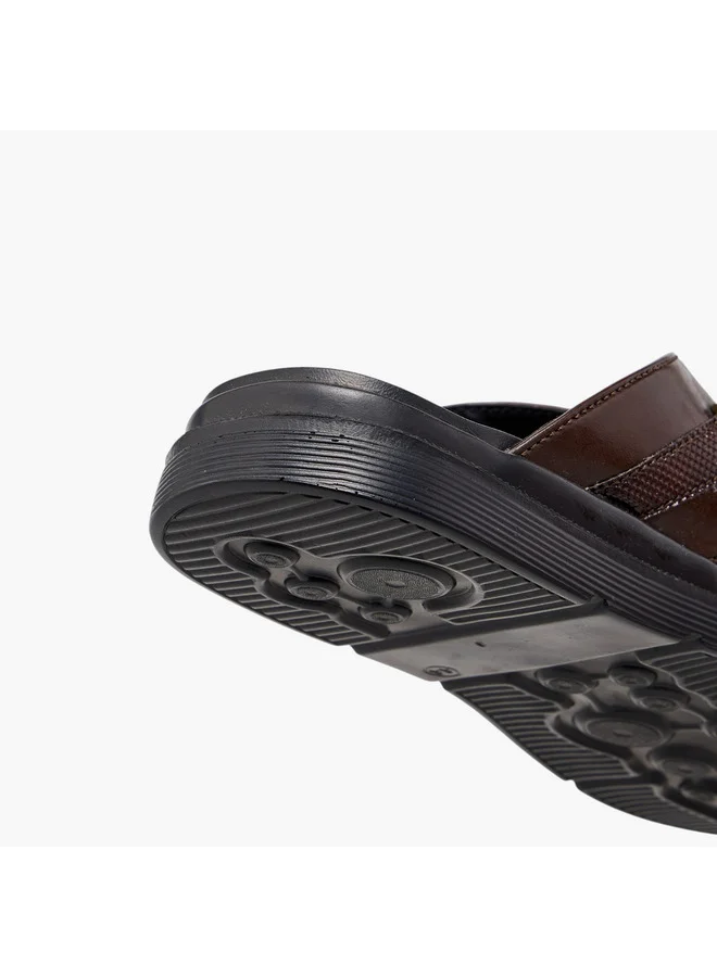 LBL by Shoexpress Men Cross Strap Slip-On Comfort Sandals