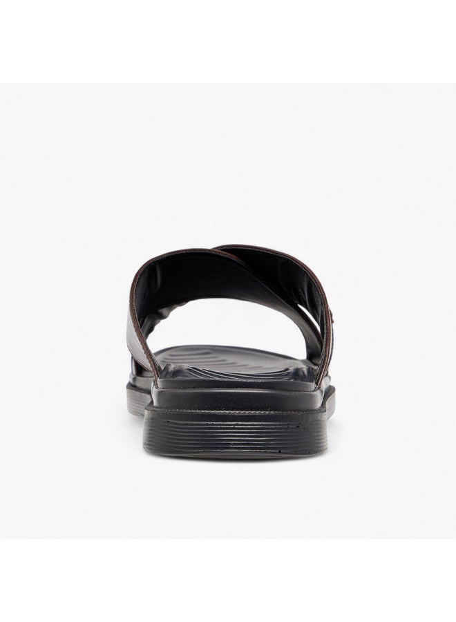 LBL by Shoexpress Men Cross Strap Slip-On Comfort Sandals  - Image 5
