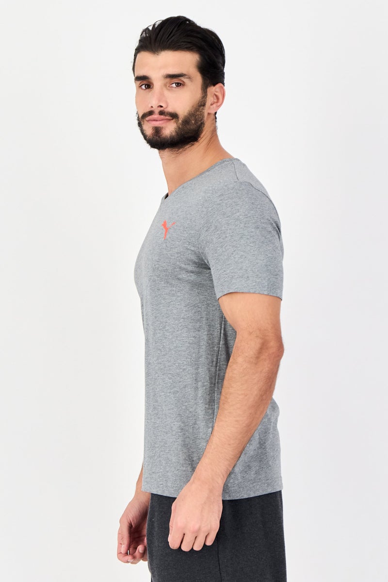 PUMA Men Sportswear Fit Short Sleeve Outdoor T-Shirt, Grey - Image 2