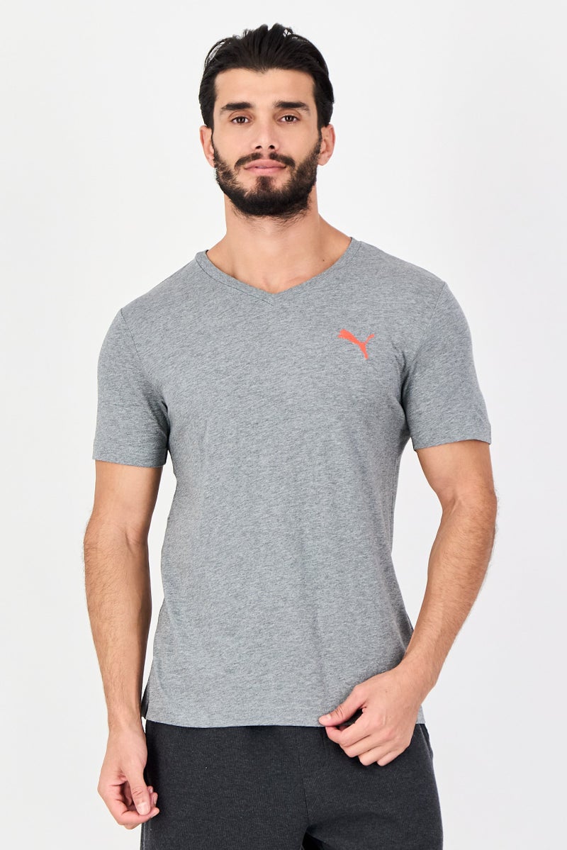 PUMA Men Sportswear Fit Short Sleeve Outdoor T-Shirt, Grey - Image 1