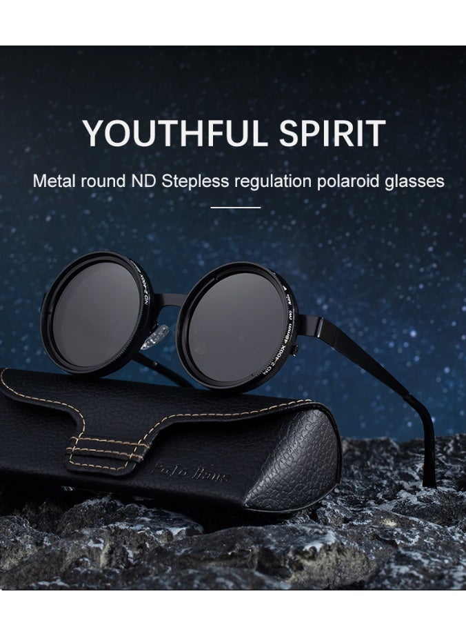 Adjustable Zoom ND Polarized UV400 Sunglasses for Outdoor Sun Protection - Image 4