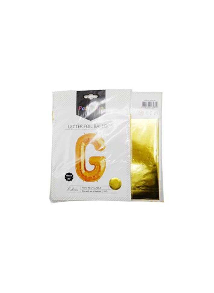بارتي فن بالون الحروف الرقائقي 40 بوصة (G) اللون الذهبي - Image 3