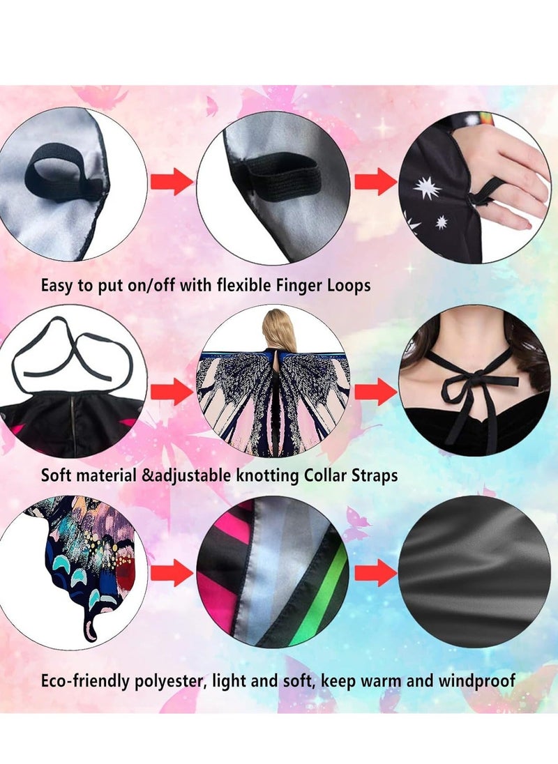 Butterfly Wings Adult Costumes Fairy Wing Cape Womens Shawl Colorful Nymph Pixie Accessory for Cosplay - pzsku/ZBE4E678460C5AFEC7CB8Z/45/_/1722014393/9dbcfd85-ba3f-44c3-8afc-c9f51338156c