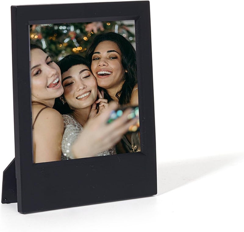 Black Foldable Resin Photo Frame 5 Inch Multipurpose Desktop Display Stand Type B - Image 1