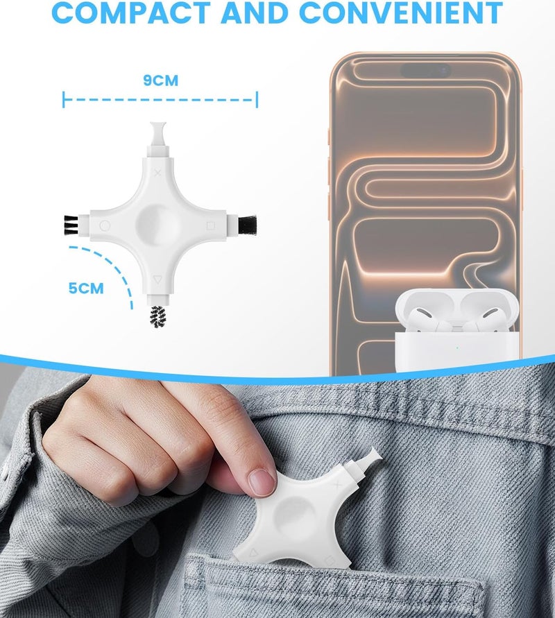 CODOGOY iPhone Cleaning Kit Port Cleaner Repair & Restore Tool Soft Brush Cleaning Tool Fit for All Devices - Image 2