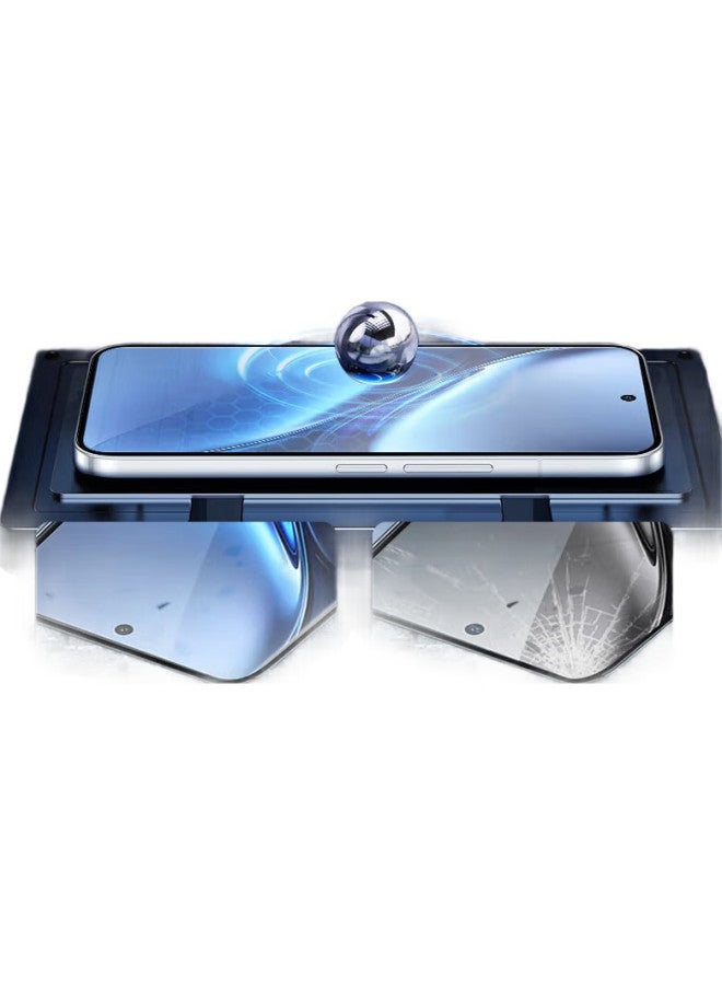 KOOLIFE حماية شاشة زجاجية مقساة من Koolife لهاتف Vivo X200، فيلم زجاجي منحني بتغطية كاملة، فيلم حماية فائق النحافة عالي الدقة ضد السقوط وبصمات الأصابع لهاتف Vivo X200 - Image 2