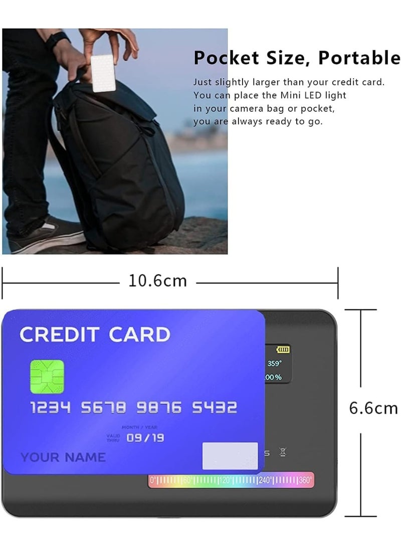 Ulanzi VL120 RGB Video Light, Pocket LED On-Camera Video Lights, Built-in 3100mAh Rechargeable Battery, 360 Full Color 20 Light Effects, CRI≥95 2500-9000K LED Panels for Photography Vlogging - Image 3