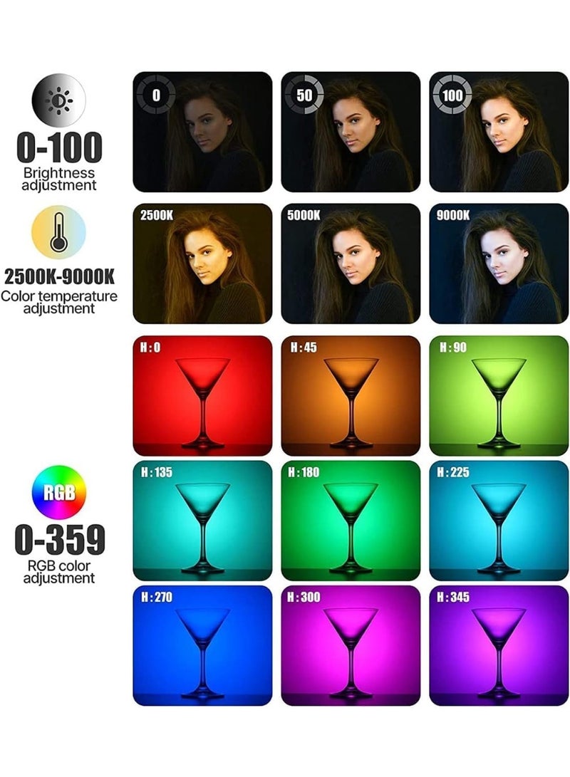 Ulanzi VL120 RGB Video Light, Pocket LED On-Camera Video Lights, Built-in 3100mAh Rechargeable Battery, 360 Full Color 20 Light Effects, CRI≥95 2500-9000K LED Panels for Photography Vlogging - Image 2