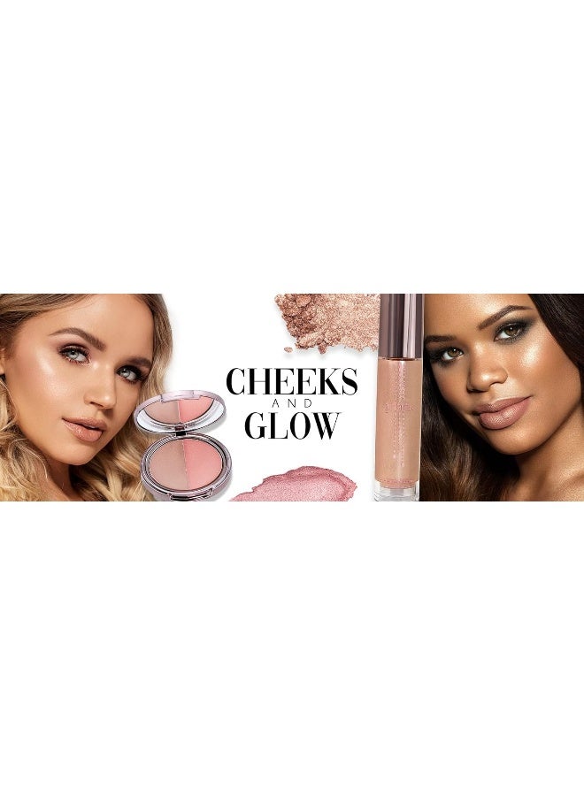girlactik Usa. Cream Powder Blush & Cheek Tint Duo. Matte Shimmer Finish. Lightweight, Pigmented, Buildable Coverage. -Glow Duo Blush, L'Amour - Image 5
