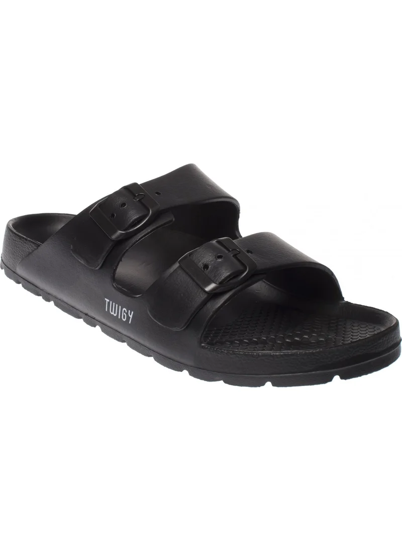 Twigy M0593 Tw Justin Black Men's Slippers