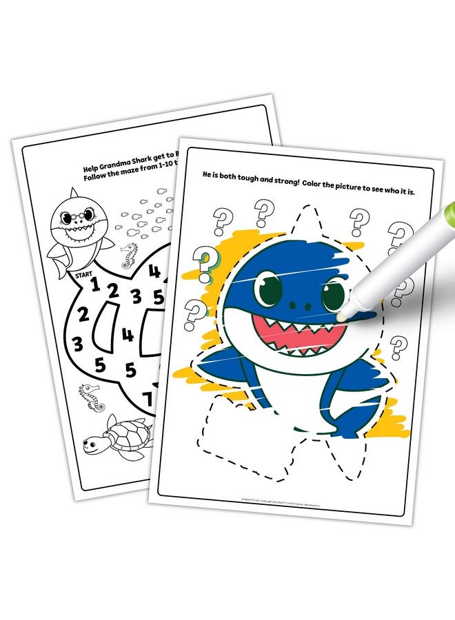 Bendon Imagine Ink Magic Ink Pictures and Game Book with Mess Free Marker (Baby Sharks) - Image 4