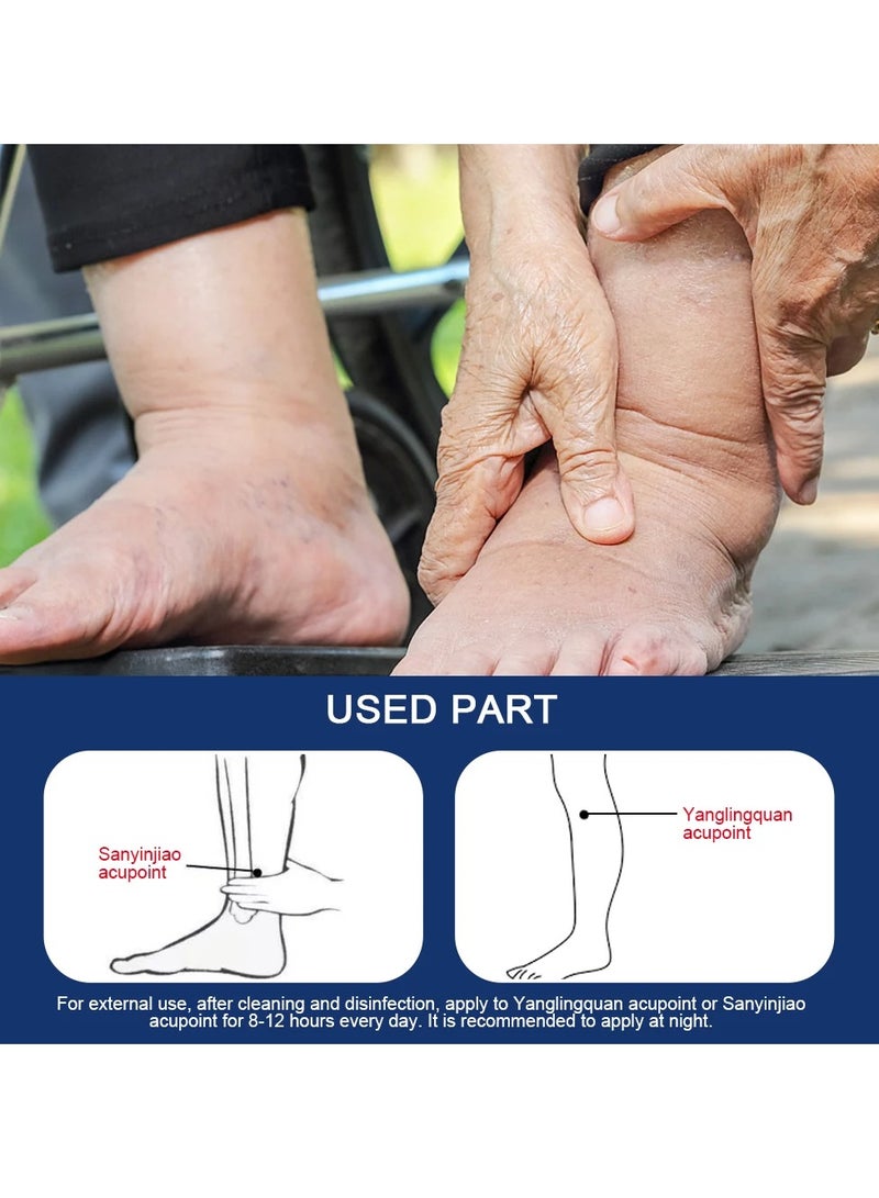 Sumifun Edema Swelling Removal Plaster, non irritating smooth Leg Edema Relief Patches, Pain Relief  Arm Thigh Dropsy Massage Medical plaster to Reduce Swelling and  Discomfort, (10 patches)  - Image 3