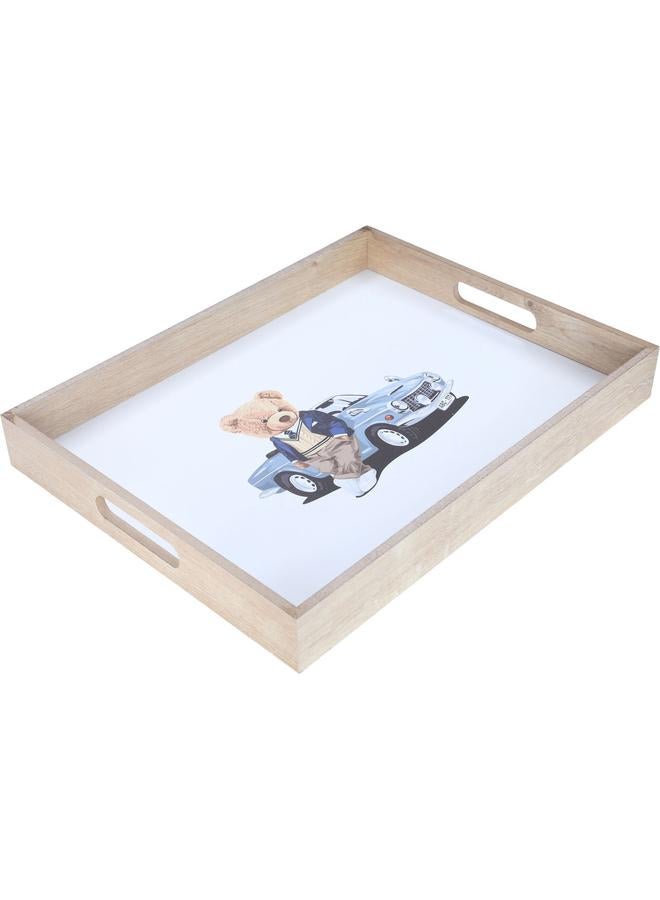 Alsaif Wooden Serving Tofir 42 Cm Rectangle White - Image 2