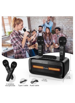 Karaoke Machine with 2 Wireless Microphones for Kids and Adults, Portable Bluetooth Karaoke Machine, PA Speaker System for Home Party, Outdoor Party, Meeting, Wedding - pzsku/ZBE4EB5F06D99D87663F9Z/45/_/1701405959/9fa1ba1f-6c63-4c45-b1a7-b36aa0669d9b