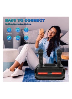 Karaoke Machine with 2 Wireless Microphones for Kids and Adults, Portable Bluetooth Karaoke Machine, PA Speaker System for Home Party, Outdoor Party, Meeting, Wedding - pzsku/ZBE4EB5F06D99D87663F9Z/45/_/1701405995/3448792d-5003-4c85-9b92-5ad62669b9da