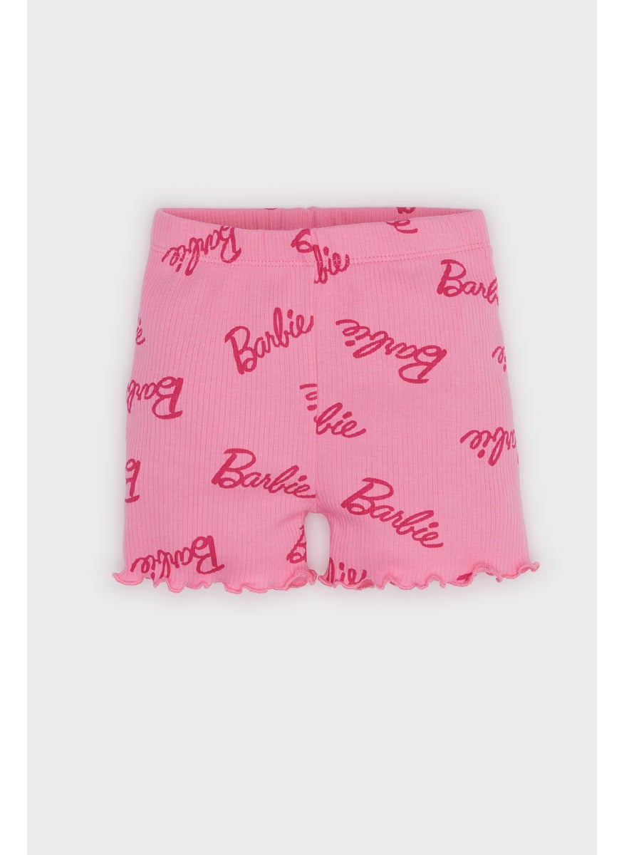 DeFacto Baby Girl Biker Barbie Licensed Shorts  - Image 1