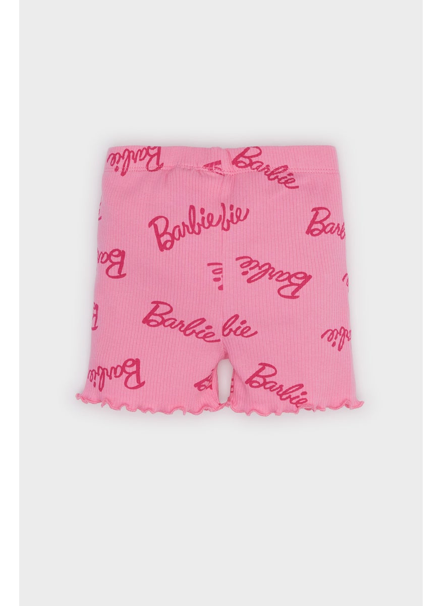 DeFacto Baby Girl Biker Barbie Licensed Shorts  - Image 2