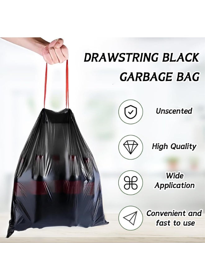 KOWVOWZ Extra Thick & Strong 4 Gallon Trash Bags Drawstring 5 Gallon Trash Bags Small Garbage Bags Unscented Waste Basket Liners Bags for Kitchen,Bathroom,Office(75 Counts) - Image 4