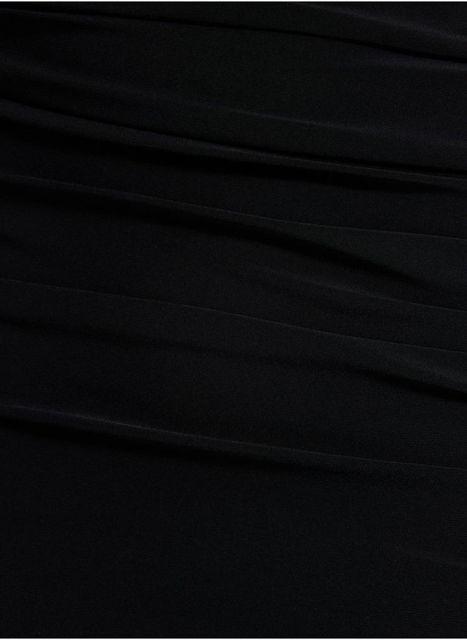 trendyol Black Window / Cut Out Detailed Elegant Evening Dress TPRAW24EL00297  - Image 5