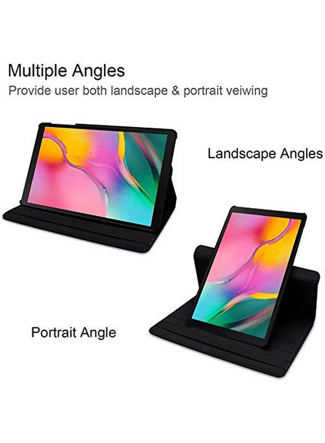 Newraturner Case for Samsung Galaxy Tab A 10.1 2019, 360 Degree Rotating Stand Smart Case for Samsung Tab A 10.1 Inch Tablet [SM-T510/T515] 2019 Release (Painting Rose) - Image 5
