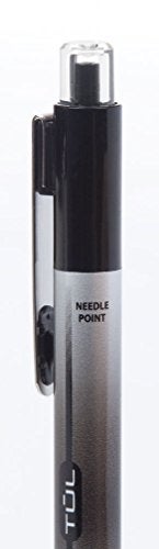 TUL Retractable Gel Pens 0.5mm Needle Point Fine, Black/Blue Bundle (2 4-packs) - Image 3