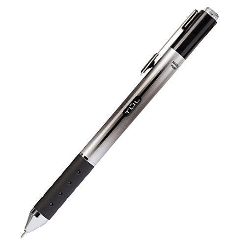TUL Retractable Gel Pens 0.5mm Needle Point Fine, Black/Blue Bundle (2 4-packs) - Image 2