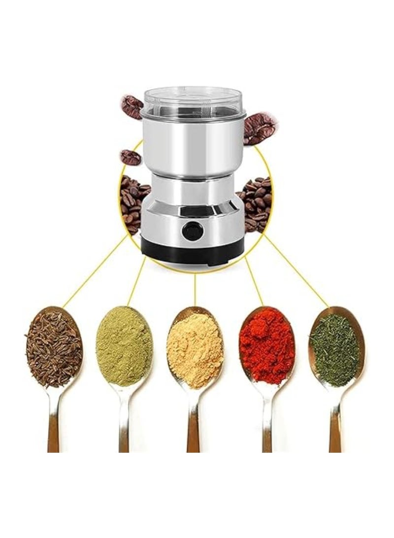 Stainless Steel Electric Portable Coffee Grinder Grinder for Spices Dry Foods Beans Nuts and Small Foods Powder Machine - Image 2