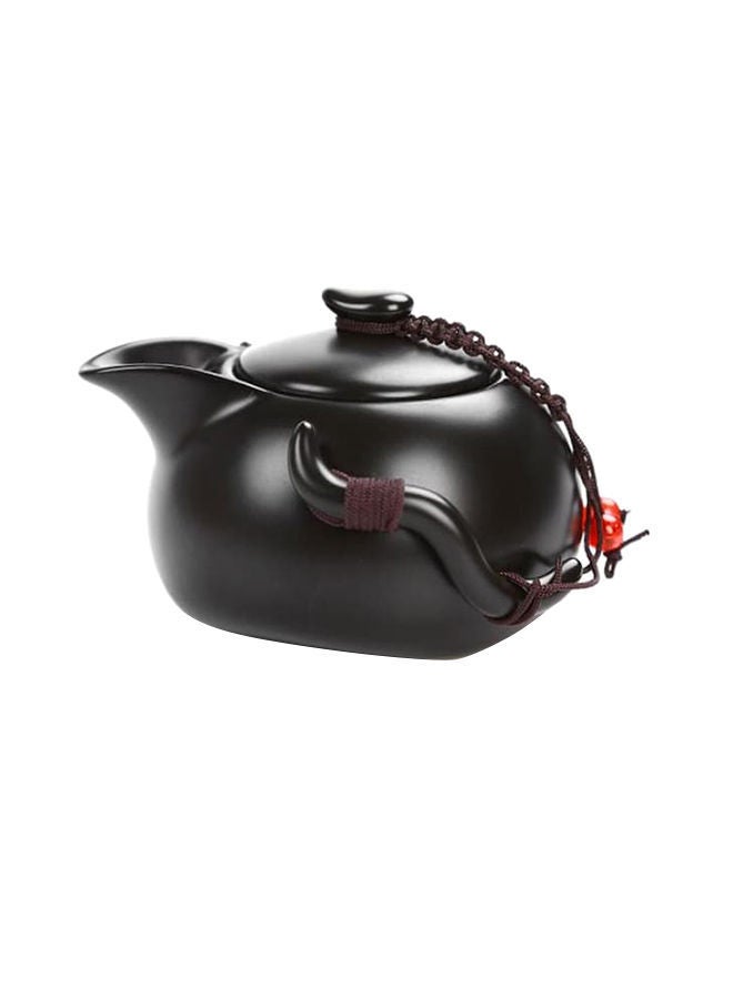 Y&D 5-Piece Teapot Set Black 9x6.5centimeter - Image 1
