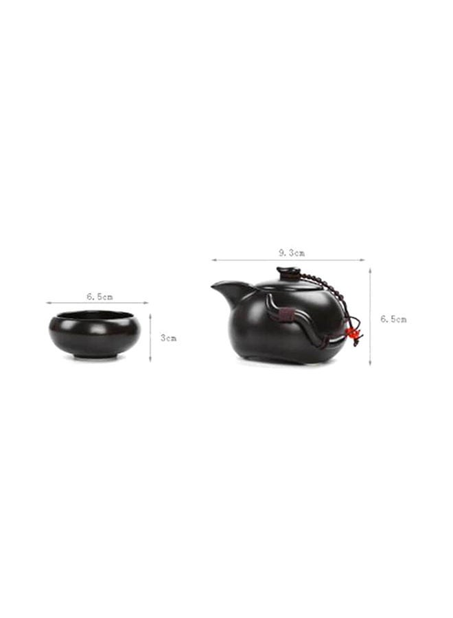 Y&D 5-Piece Teapot Set Black 9x6.5centimeter - Image 5