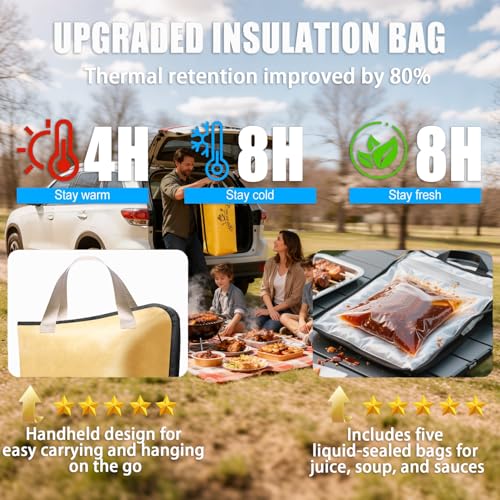 Hemei9319 BBQ Blanket for Resting MeatDesign in USA Meat Resting Bag for BBQ Grill Smoking Insulated Waterproof Reusable Thermal Blanket for Turkey Beef Pork Ribs Gift for Men - Image 3