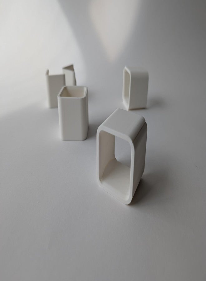 رايز فواصل ستائر (8 فواصل) - ملحق ستائر النوافذ - ستائر مطوية مزخرفة مثالية، ملحق لقضيب الستارة - Image 1