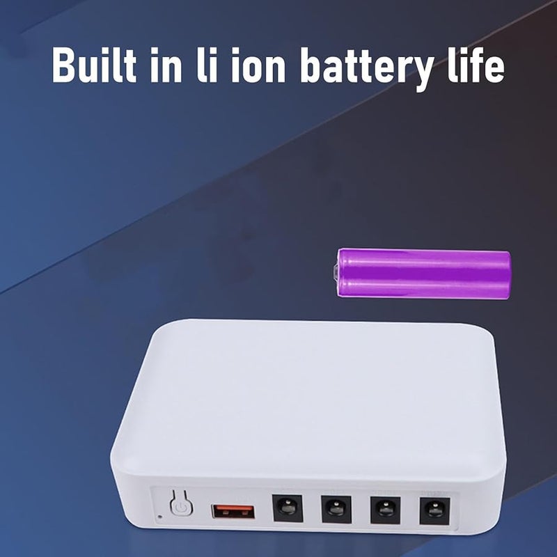 Eujgoov 7800mAh مصدر طاقة احتياطي صغير بقابس أمريكي للراوتر والمودم والكاميرا والهواتف الذكية - Image 4