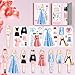 Daniel Axel Magnetic Princess Dress Up Paper Doll Pretend Play Toys Magnet People Clothes Puzzles Game for 3 Year Old Girls ToddlerPreschool Learning Created Imagine Set Birthday Gift B Set - Image 2