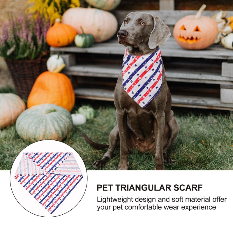 2Pcs Pet Handkerchief Independence Day Pet Triangle Towels Festival Pet Supplies - Image 5