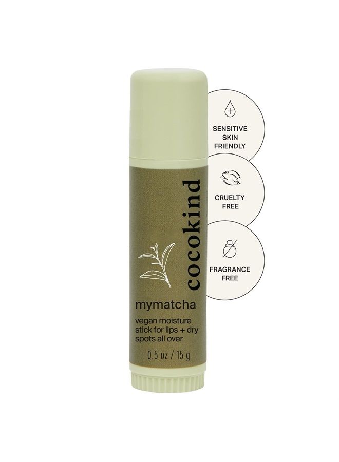 Cocokind Mymatcha All-Over Moisture Stick, Lip Balm and Eye Cream for Dry Skin 0.5 Oz - Image 1