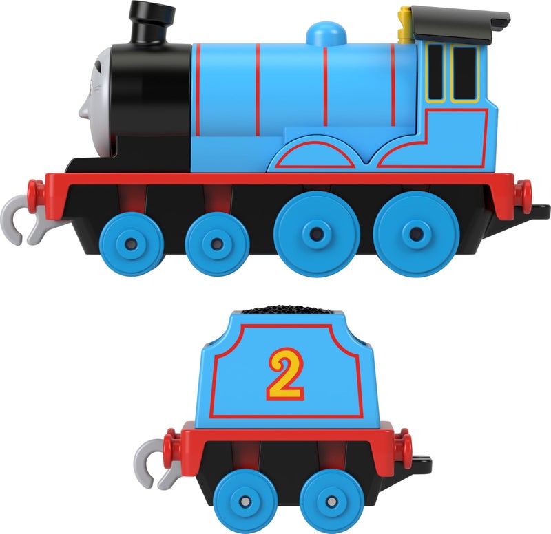Thomas & Friends Diecast Toy Train Edward Push-Along Engine with Tender for Preschool Pretend Play Ages 3+ Years - Image 3