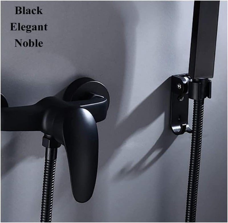 Black Shower Hose Stainless Steel Shower Bath Extension Replacement Part Bathroom 1.5m Flexible Hose Handheld Shower - Image 5