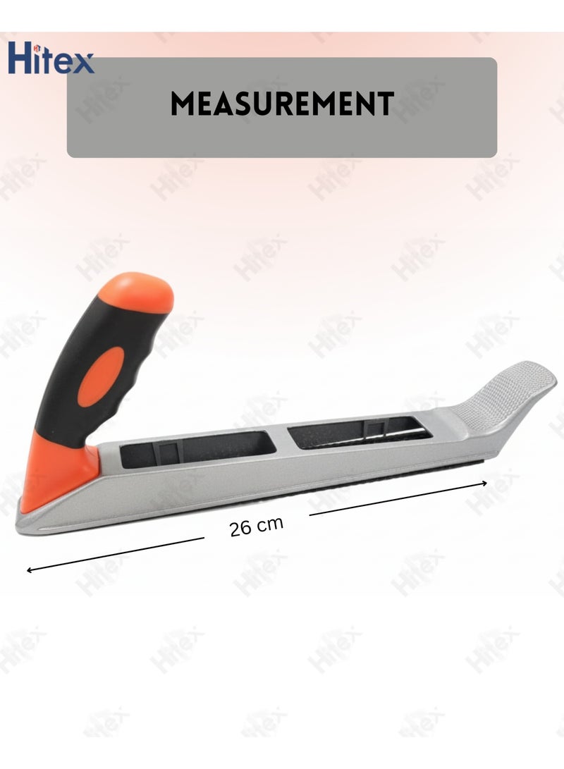 هيتكس مسطرة جبس ماستر ٢٥٠ × ٤٠ مم | أداة يدوية متينة للجدران الجافة والجص والخشب والمواد اللينة | قبضة مريحة، تشطيب دقيق، شفرة فولاذية متينة - Image 2