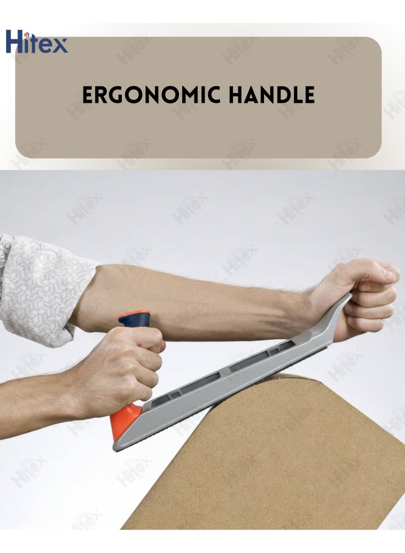 هيتكس مسطرة جبس ماستر ٢٥٠ × ٤٠ مم | أداة يدوية متينة للجدران الجافة والجص والخشب والمواد اللينة | قبضة مريحة، تشطيب دقيق، شفرة فولاذية متينة - Image 3