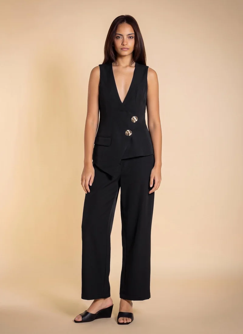 SHAPES DETAILED WAISTCOAT SET