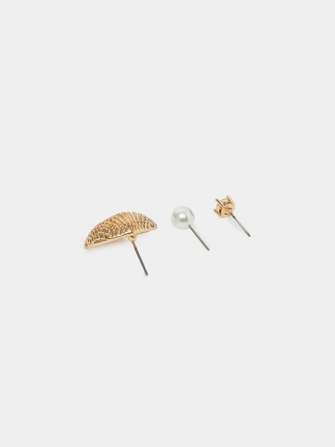 Styli Set of 3 - Seashell Stud Earrings