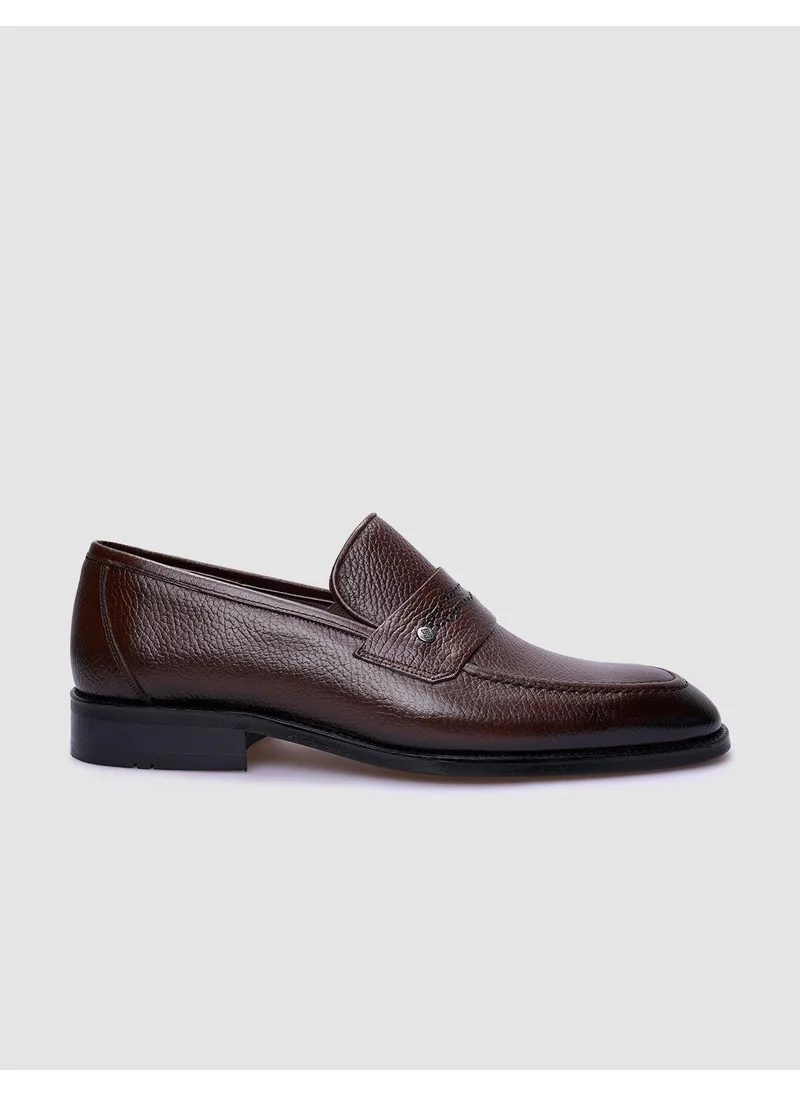 Cabani Genuine Leather Brown Men's Classic Shoes