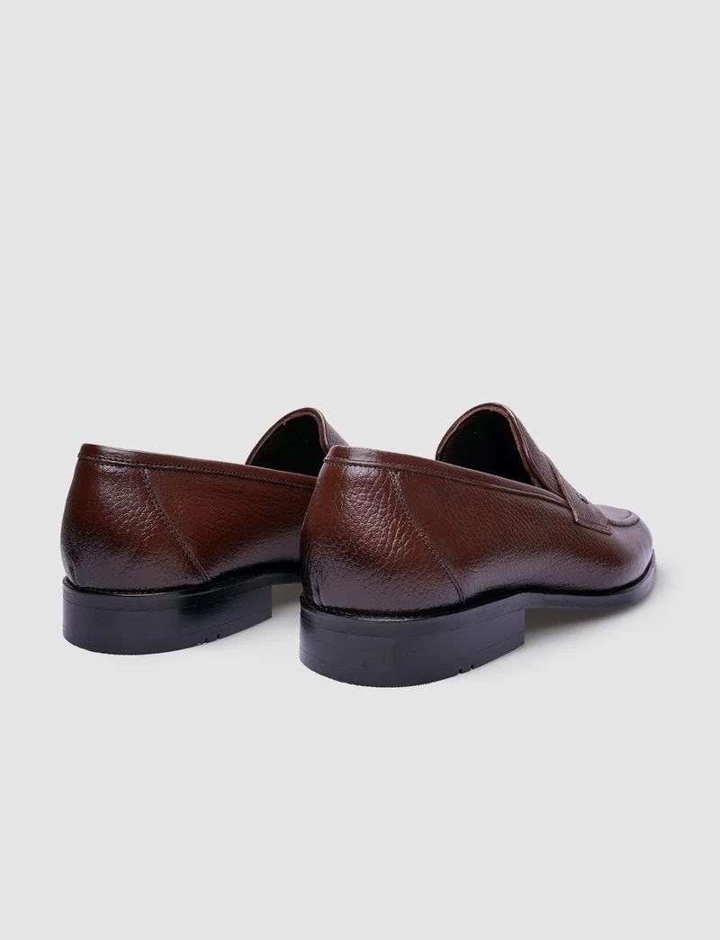 Cabani Genuine Leather Brown Men's Classic Shoes