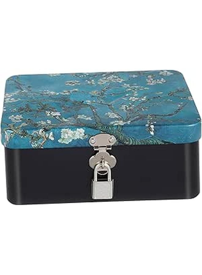 Tinplate Box With Lock Metal Storage Case For Jewelry Candy Office Supplies Organizer - Image 1