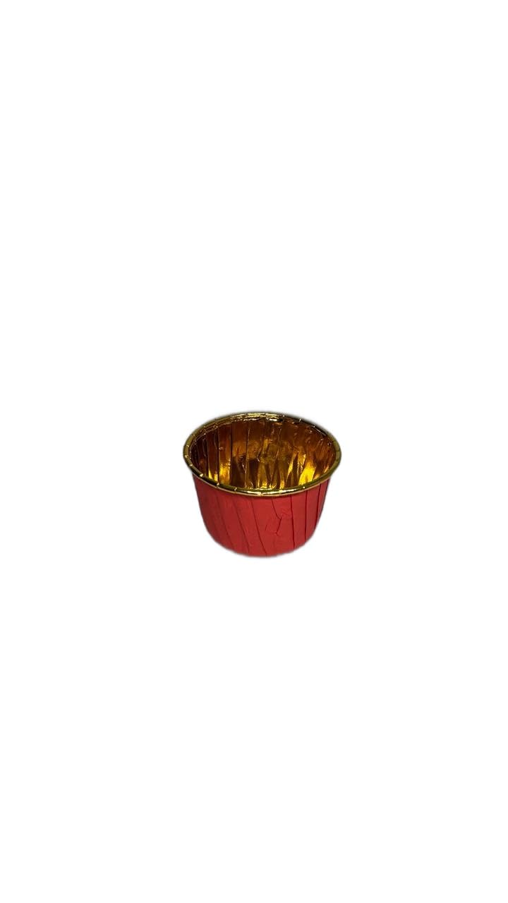 Baekence Choco Lava Mould Cake Mould Chocolava Baking Mould Red Golden Pack of 200 pcs - Image 2