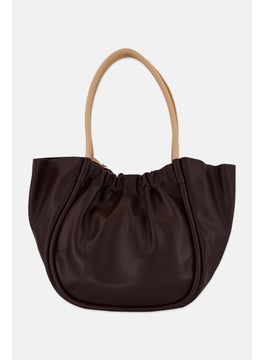 Moda Luxe Women Solid Totes Bag 30 L x 29 H x 16 W cm, Brown  - Image 2