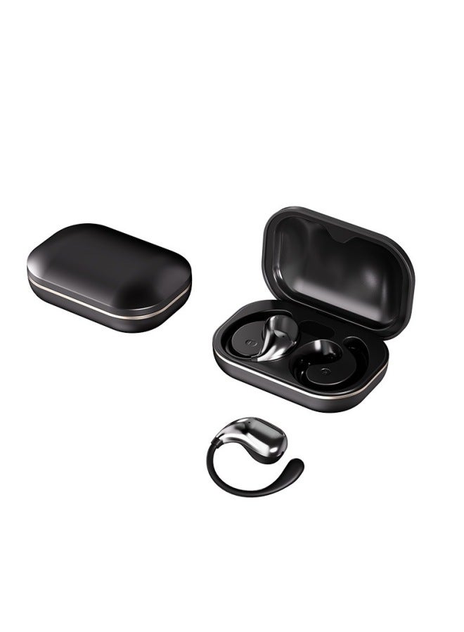 Travel Abroad Study AI Smart Bluetooth Translation Headset Multi-language Translator High Fidelity Bluetooth Translator-Color:Black With One Year Translation - Image 1