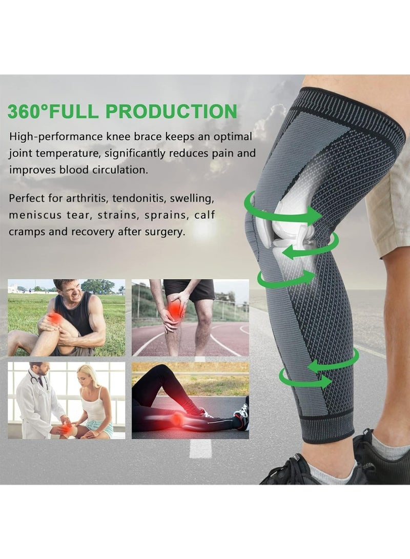 YOUGE Knee Pads, Knee Braces for Knee Pain Women & Men,Sports Protective Gear Knee Compression Sleeves, Knee Support for Meniscus Tear, ACL, Arthritis, Joint Pain Relief,Sport (Pair) - Image 3