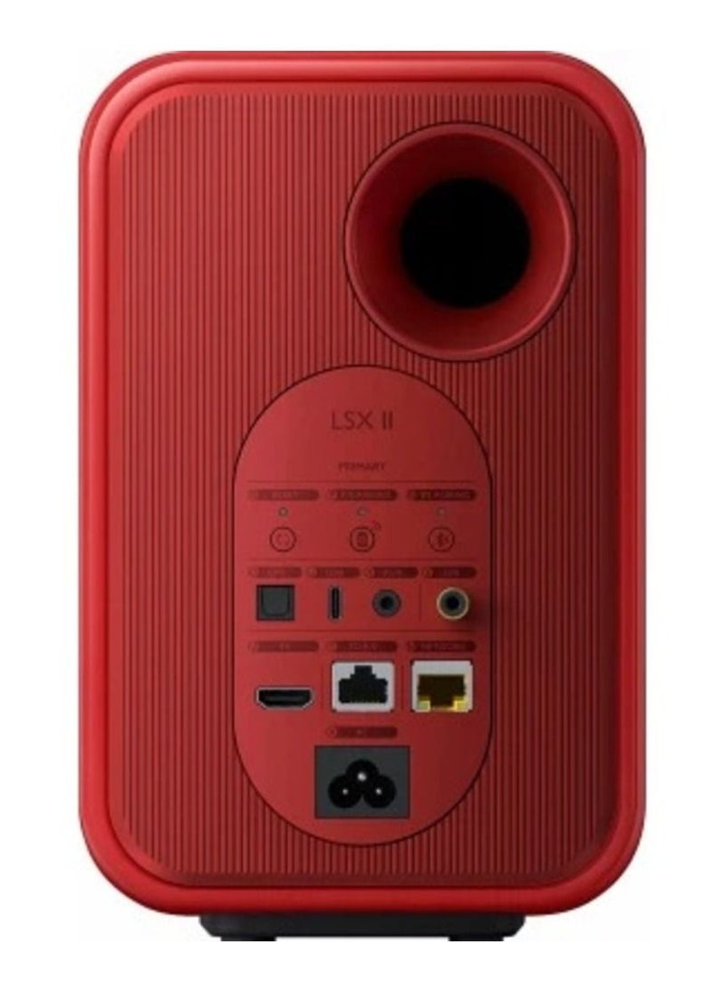 Kef - KEF LSX II Wireless HiFi speaker Lava Red - Image 1