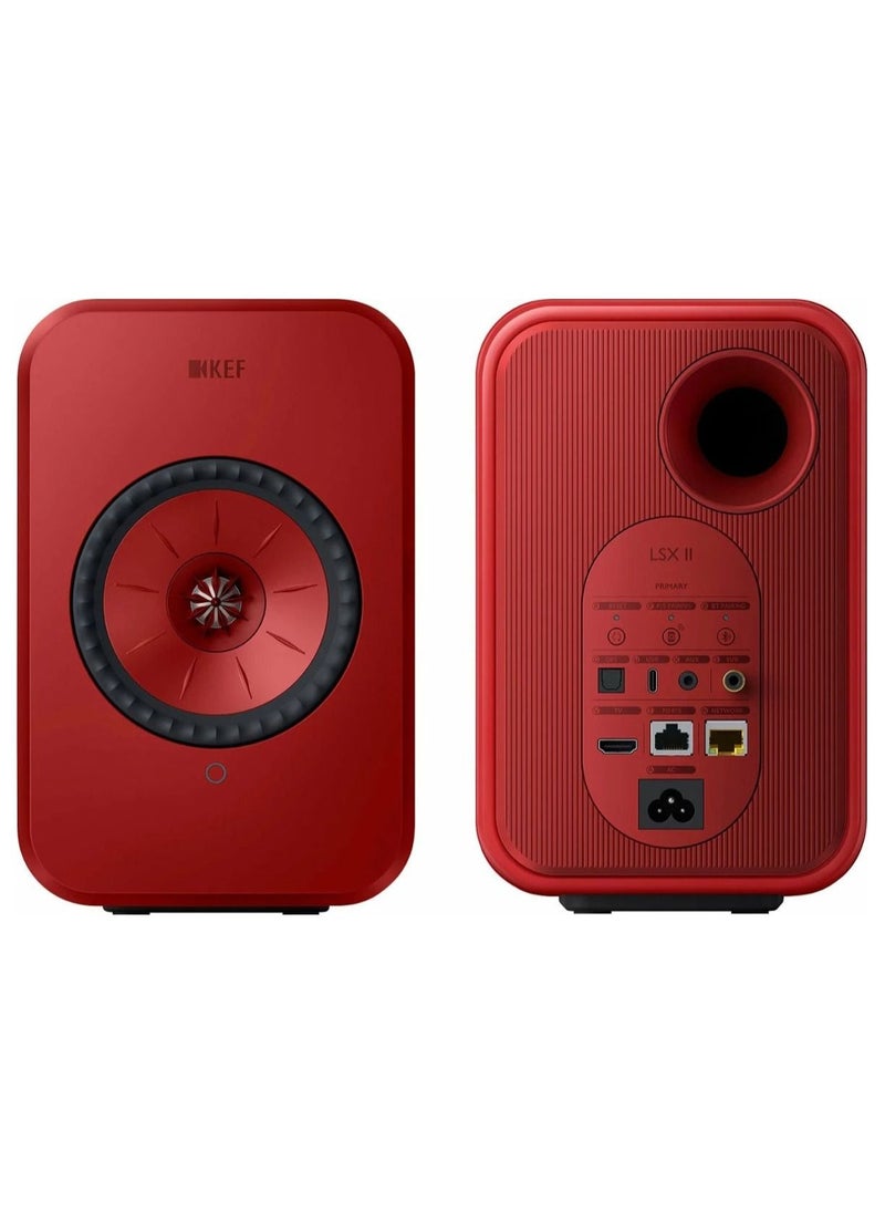 Kef - KEF LSX II Wireless HiFi speaker Lava Red - Image 1